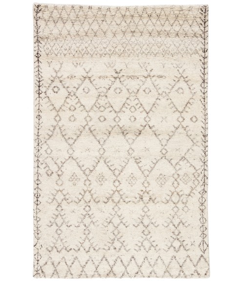 Jaipur Living Zola Hand-Knotted Geometric Ivory/ Brown Area Rug (5'X8')