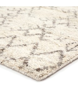 Jaipur Living Zola Hand-Knotted Geometric Ivory/ Brown Zui01 Area Rug 5 ft. X 8 ft. Rectangle