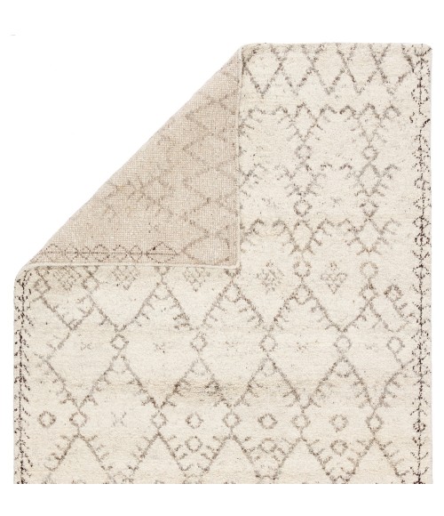 Jaipur Living Zola Hand-Knotted Geometric Ivory/ Brown Area Rug (5'X8')