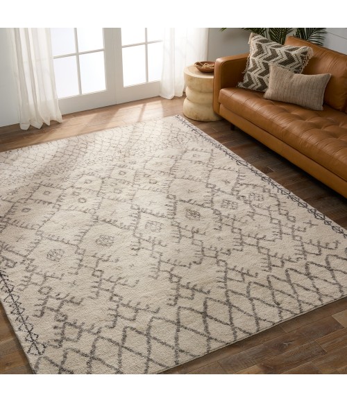 Jaipur Living Zola Hand-Knotted Geometric Ivory/ Brown Area Rug (5'X8')