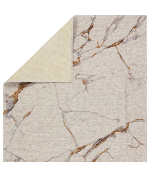 Jaipur Living Shattered Handmade Abstract Cream/ Gold Area Rug (9'X12')