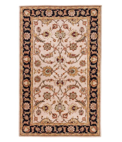 Jaipur Living Selene Handmade Floral Beige/ Black Round Area Rug (10'X10')