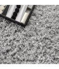 ALASKA SHAG Area Rug Aydin Solid Plush Shag Gray 2 ft. x 8 ft. Runner Rug