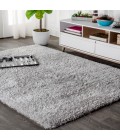 ALASKA SHAG Area Rug Aydin Solid Plush Shag Gray 8 ft. x 10 ft. Area Rug