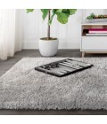 ALASKA SHAG Area Rug Aydin Solid Plush Shag Gray 8 ft. x 10 ft. Area Rug