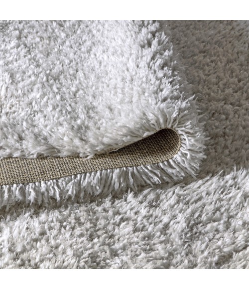 ALASKA SHAG Area Rug Aydin Plush Shag Mingled Gray/Ivory 2 ft. x 8 ft. Runner Rug
