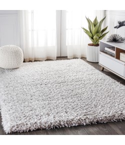 Jonathany Alaska Shag ALA102C Gray/Ivory Area Rug 3 ft. 11 in. X 6 ft. Rectangle