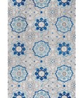 Mediterranean Medallion Blue/Gray 5 ft. x 8 ft. Indoor/Outdoor Area Rug