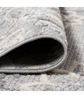 Gordes Paisley High-Low Light Gray/Ivory 2 ft. x 8 ft. Indoor/Outdoor Runner Rug