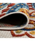 AMALFI COAST Area Rug Gordes Paisley High-Low Orange/Multi 2 ft. x 10 ft. Indoor/Outdoor Runner Rug