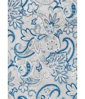 Gordes Paisley High-Low Light Gray/Blue 4 ft. x 6 ft. Indoor/Outdoor Area Rug