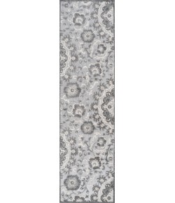 Jonathany Amalfi Coast AMC104A Light Gray/Ivory Area Rug 2 ft. 3 in. X 10 ft. Runner