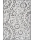 Lucena Modern Medallion High-Low Light Gray/Ivory 4 ft. x 6 ft. Indoor/Outdoor Area Rug
