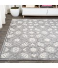Gallia Tile Trellis High-Low Light Gray/Ivory 3 ft. x 5 ft. Indoor/Outdoor Area Rug
