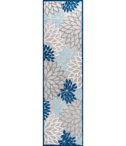 Jonathany Amalfi Coast AMC109A Blue/Gray Area Rug 2 ft. 3 in. X 8 ft. Runner