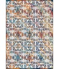 AMALFI COAST Area Rug Cetara Ornate Trellis Cream/Blue/Orange 5 ft. x 8 ft. Indoor/Outdoor Area Rug