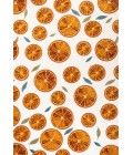 AMALFI COAST Area Rug Aranciata Citrus Slice High-Low Orange/Cream 3 ft. x 5 ft. Indoor/Outdoor Area Rug