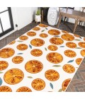 AMALFI COAST Area Rug Aranciata Citrus Slice High-Low Orange/Cream 3 ft. x 5 ft. Indoor/Outdoor Area Rug
