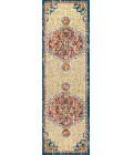 BOHEMIAN FLAIR Area Rug Bohemian FLAIR Boho Vintage Medallion Cream/Orange 2 ft. x 8 ft. Runner Rug