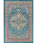 Bohemian FLAIR Boho Vintage Medallion Blue/Yellow 5 ft. x 8 ft. Area Rug