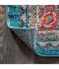 Bohemian FLAIR Boho Vintage Medallion Blue/Yellow 5 ft. x 8 ft. Area Rug