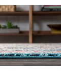 Bohemian FLAIR Boho Vintage Medallion Blue/Yellow 5 ft. x 8 ft. Area Rug