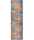 BOHEMIAN FLAIR Area Rug Bohemian FLAIR Boho Vintage Medallion Cream/Navy 2 ft. x 8 ft. Runner Rug