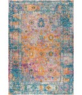 BOHEMIAN FLAIR Area Rug Bohemian FLAIR Boho Vintage Medallion Cream/Navy 8 ft. x 10 ft. Area Rug
