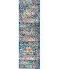 BOHEMIAN FLAIR Area Rug Bohemian FLAIR Boho Vintage Medallion Navy/Cream 2 ft. x 8 ft. Runner Rug