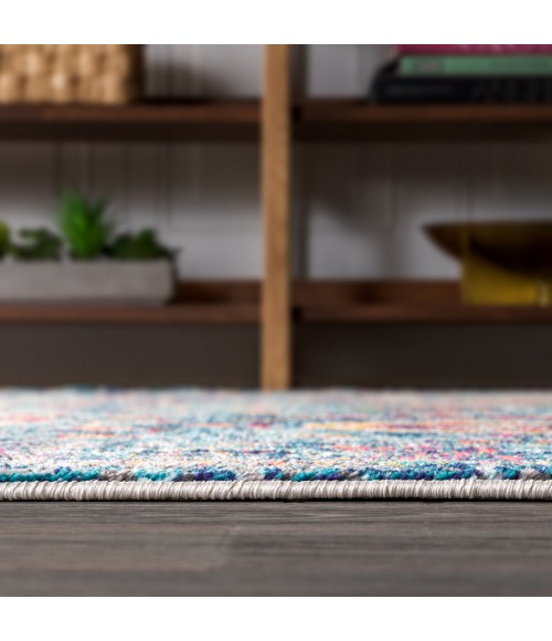 BOHEMIAN FLAIR Area Rug Bohemian FLAIR Boho Vintage Medallion Navy/Cream 3 ft. x 5 ft. Area Rug