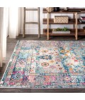 BOHEMIAN FLAIR Area Rug Bohemian FLAIR Boho Vintage Medallion Navy/Cream 3 ft. x 5 ft. Area Rug