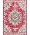 BOHEMIAN FLAIR Area Rug Bohemian FLAIR Boho Vintage Medallion Pink/Cream 3 ft. x 5 ft. Area Rug