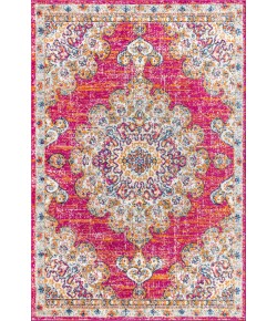 Jonathany Bohemian Flair BMF104A Pink/Cream Area Rug 3 ft. X 5 ft. Rectangle