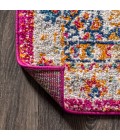 BOHEMIAN FLAIR Area Rug Bohemian FLAIR Boho Vintage Medallion Pink/Cream 3 ft. x 5 ft. Area Rug