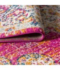 BOHEMIAN FLAIR Area Rug Bohemian FLAIR Boho Vintage Medallion Pink/Cream 3 ft. x 5 ft. Area Rug