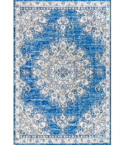 Jonathany Bohemian Flair BMF104B Blue/Cream Area Rug 4 ft. X 6 ft. Rectangle