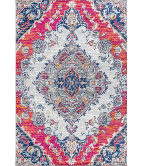 BOHEMIAN FLAIR Area Rug Bohemian FLAIR Boho Vintage Medallion Multi 4 ft. x 6 ft. Area Rug