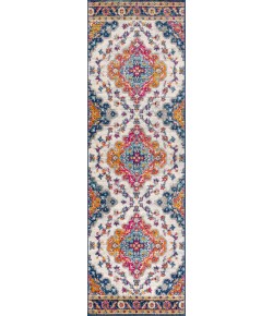 Jonathany Bohemian Flair BMF106A Blue/Multi Area Rug 2 ft. 3 in. X 10 ft. Runner