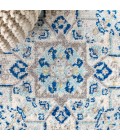 BOHEMIAN FLAIR Area Rug Inigo Cottage Medallion Blue/Gray 8 ft. x 10 ft. Area Rug