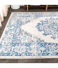 BOHEMIAN FLAIR Area Rug Inigo Cottage Medallion Blue/Gray 8 ft. x 10 ft. Area Rug