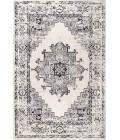 Inigo Cottage Medallion Dark Gray/Cream 5 ft. x 8 ft. Area Rug