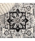 Inigo Cottage Medallion Dark Gray/Cream 5 ft. x 8 ft. Area Rug