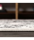 BOHEMIAN FLAIR Area Rug Inigo Cottage Medallion Dark Gray/Cream 2 ft. x 8 ft. Runner Rug