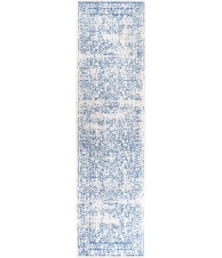 Jonathany Bohemian Flair BMF108A Cream/Blue Area Rug 2 ft. 3 in. X 8 ft. Runner
