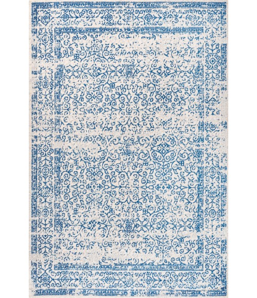 BOHEMIAN FLAIR Area Rug Azul Filigree Cream/Blue 3 ft. x 5 ft. Area Rug