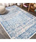 BOHEMIAN FLAIR Area Rug Azul Filigree Cream/Blue 3 ft. x 5 ft. Area Rug