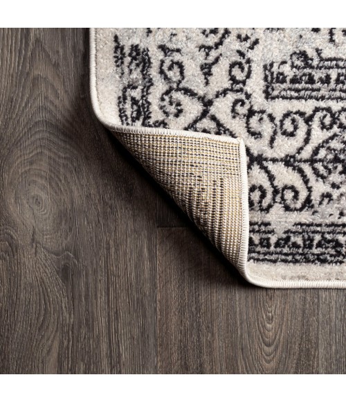 Ferro Filigree Gray/Black 8 ft. x 10 ft. Area Rug