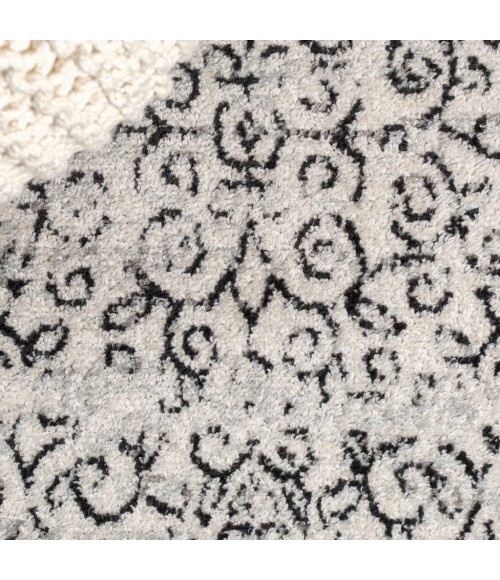 Ferro Filigree Gray/Black 8 ft. x 10 ft. Area Rug