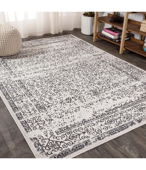 Ferro Filigree Gray/Black 8 ft. x 10 ft. Area Rug