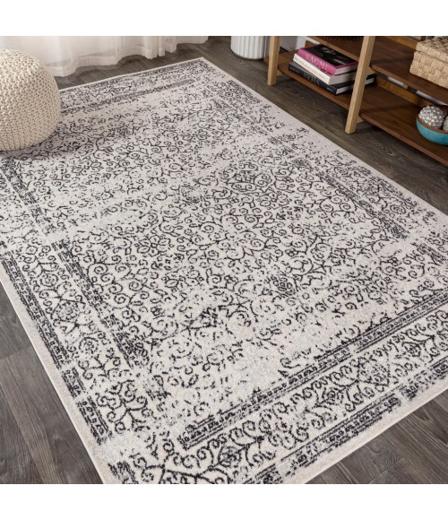 Ferro Filigree Gray/Black 8 ft. x 10 ft. Area Rug